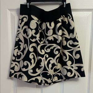 LOFT Black and White Skirt